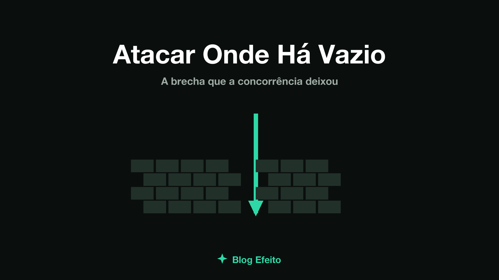 Capa do artigo Atacar o vazio: uma seta contornando um bloco cheio e entrando por um espaço aberto, em verdes sobre fundo escuro