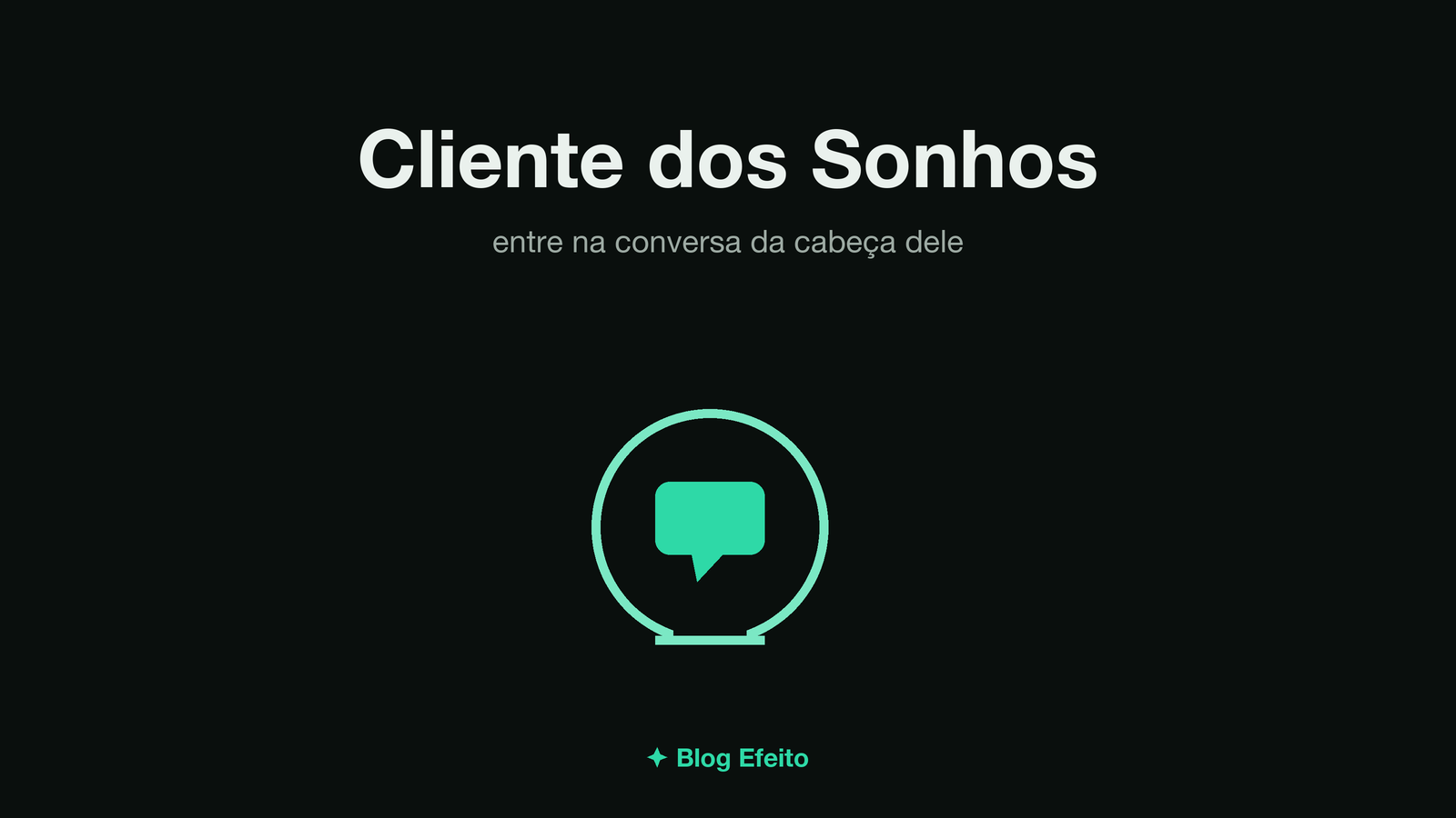 Capa do artigo Cliente dos Sonhos: arte abstrata em tons de verde sobre fundo escuro