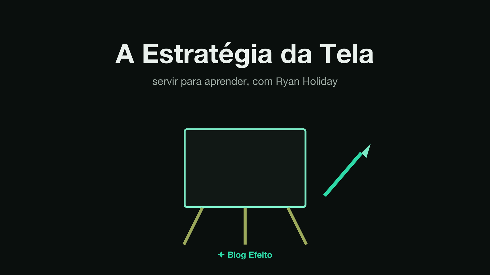 Capa do artigo Estratégia da Tela: arte abstrata em tons de verde sobre fundo escuro