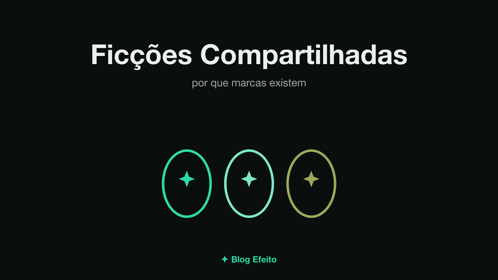 Capa do artigo Ficções Compartilhadas: arte abstrata em tons de verde sobre fundo escuro
