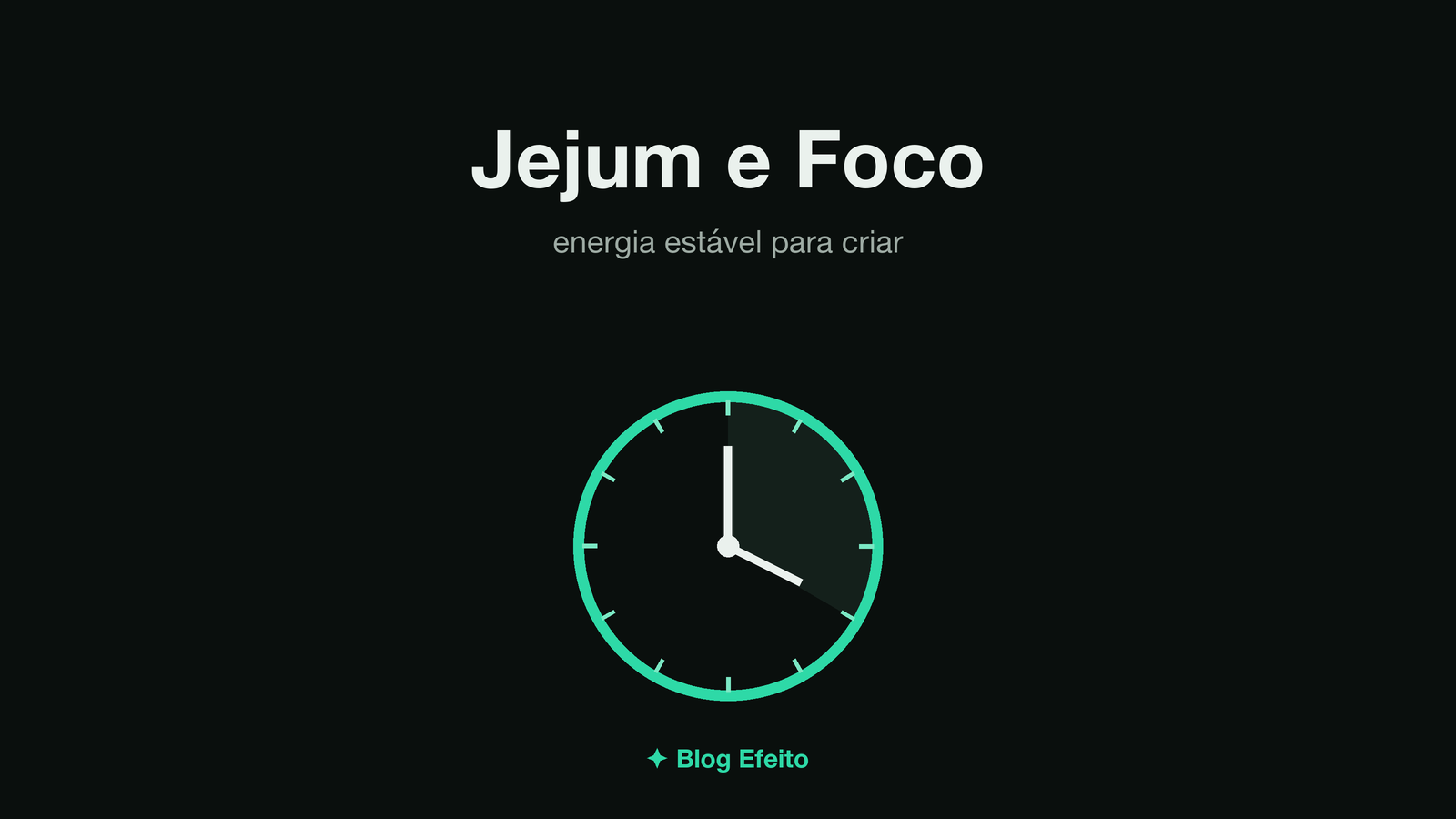 Capa do artigo Jejum e Trabalho Profundo: arte abstrata em tons de verde sobre fundo escuro