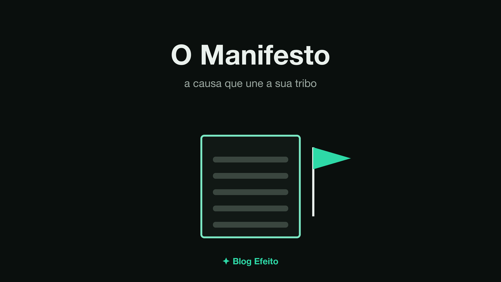 Capa do artigo Manifesto do Movimento: arte abstrata em tons de verde sobre fundo escuro