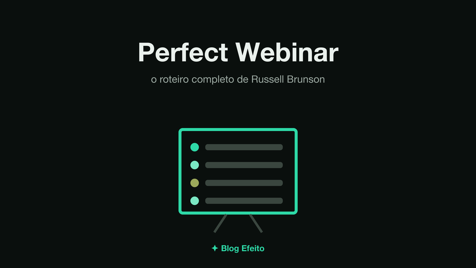 Capa do artigo Perfect Webinar: arte abstrata em tons de verde sobre fundo escuro
