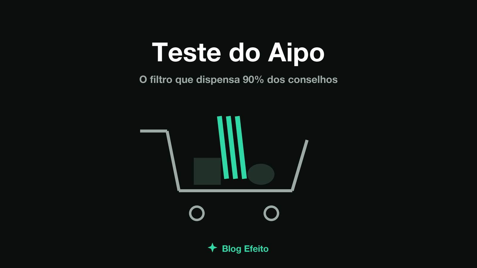 Capa do artigo Teste do Aipo: talos de aipo estilizados em arte geométrica, tons de verde sobre fundo escuro
