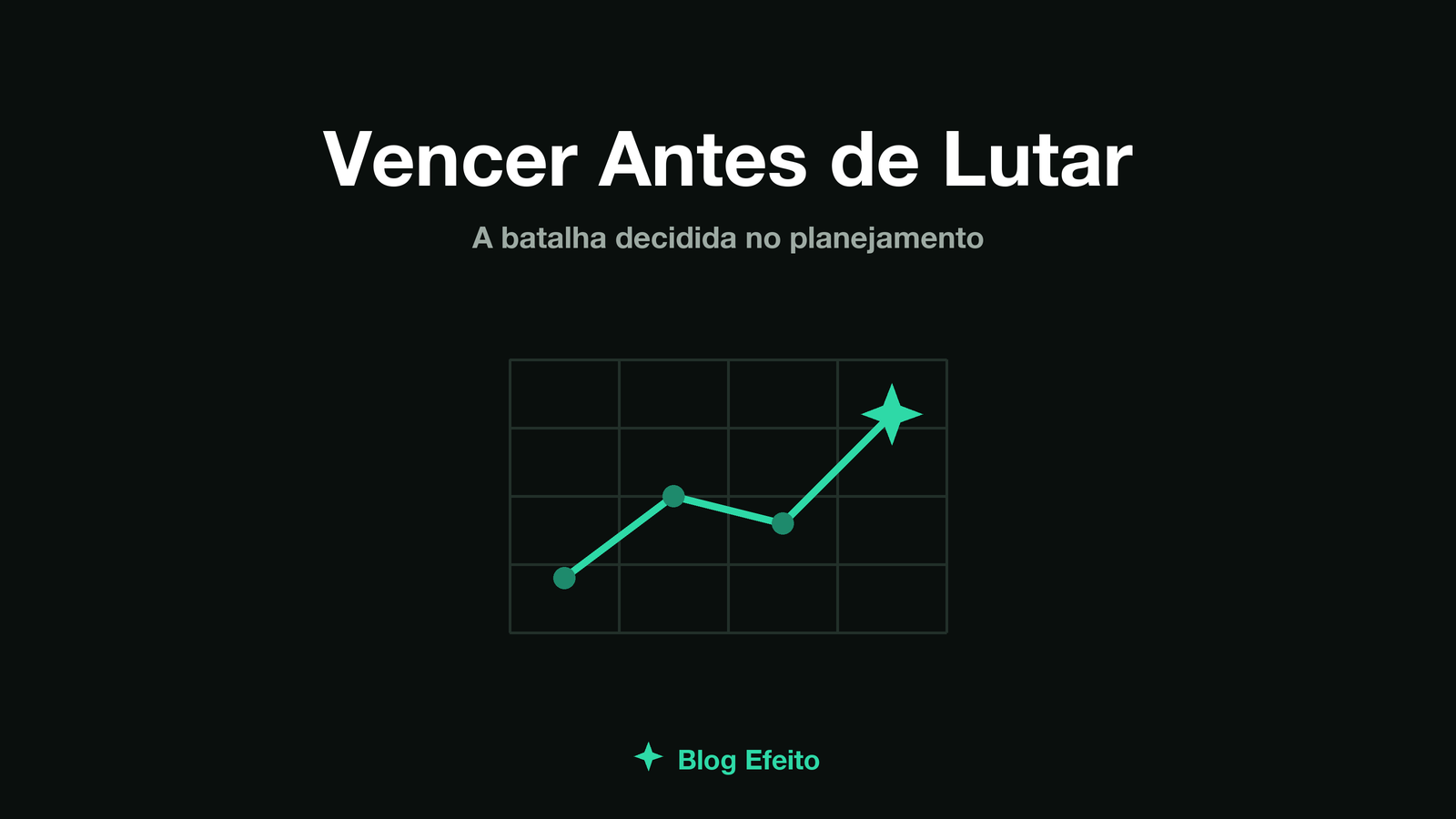 Capa do artigo Vencer antes de lutar: um tabuleiro de estratégia com peças posicionadas antes do confronto, em tons de verde sobre fundo escuro